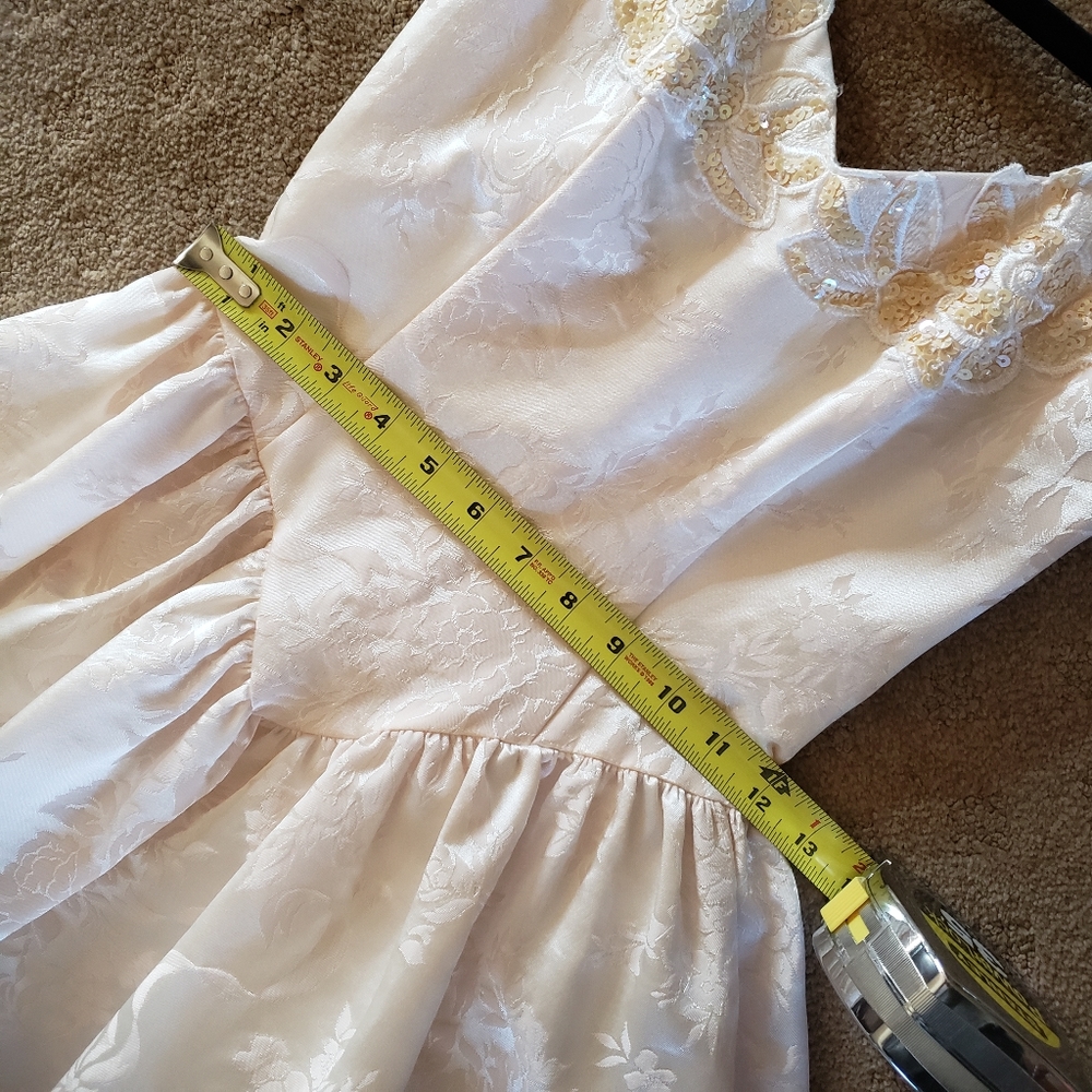 Jessica McClintock GunneSax Vintage Semi-formal Dress Brocade Size 3/4 - Picture 14 of 16